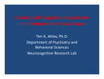 Dealing with Cognitive Impairment in the Patient with Breast Cancer