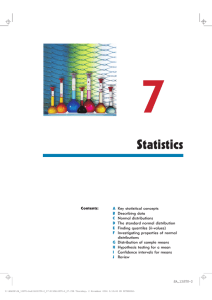 Statistics - Haese Mathematics