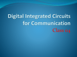 Digital Integrated Circuits for Communication