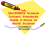 6th Grade Science Standards in Powerpoint Slides