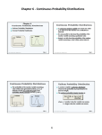 CHAPTER 6 CONTINUOUS PROBABILITY DISTRIBUTIONS