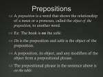 Prepositions