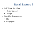 Lecture 9 - PIV, Filters and Multiple Diodes