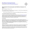 Mineral deposits and structural pattern of the Big Burro Mountains