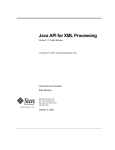 Java API for XML Processing