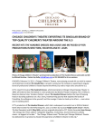 chicago children`s theatre exporting its singular brand of top
