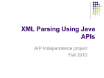 XML Parsing Using JAXP