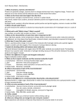 Unit 3 Review Sheet – Biochemistry