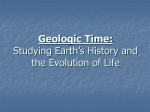 Geologic Time: Studying Earth`s History and the Evolution