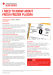 I need to know about fresh frozen plasma