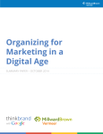 Organizing for Marketing in a Digital Age