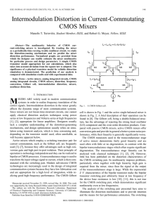 Intermodulation distortion in current