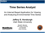 Time Series Analyst - Jeffery S. Horsburgh