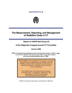 The Measurement, Reporting, and Management of