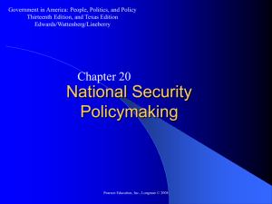 Foreign and Defense Policymaking