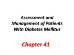 (120 days). Assessment and Management of Patients With Diabetes