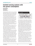 Isolated sensing systems with low power consumption