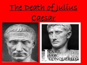 The Death of Julius Caesar