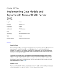 Implementing Data Models and Reports with Microsoft SQL Server