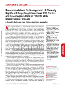 Recommendations for Management of Clinically Significant Drug