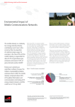 Environmental Impact of Mobile Communications Networks