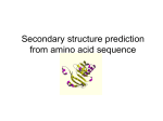 Secondary structure prediction