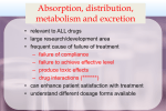 Absorption, distribution, metabolism and excretion