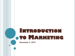 Introduction to Marketing