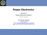 Power Diodes - Dr. Imtiaz Hussain