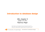 Introduction to database design