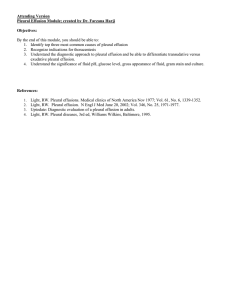 Pleural effusion