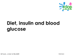 diet insulin and blood glucose