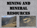 Mining and Mineral Resources