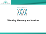 Working Memory and Autism - Middletown Centre for Autism