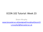 ECON 102 Tutorial: Week 23