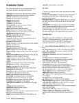 Standard Medical Terms Document