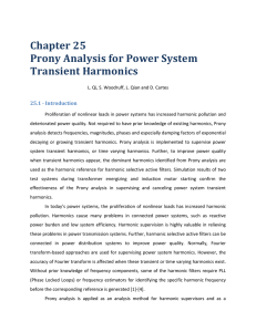 Prony Analysis for Power System Transient