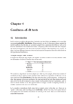 Chapter 4 Goodness–of–fit tests - School of Mathematics and Statistics