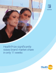 HealthPrize significantly raises brand market share in only 11 weeks