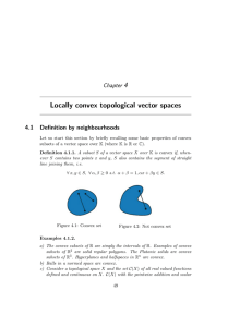 Locally convex topological vector spaces