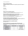 What is a quadratic equation? A Quadratic equation is a statement