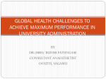 global health challenges to achieve maximum