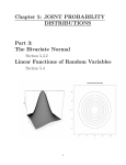 Chapter 5: JOINT PROBABILITY DISTRIBUTIONS Part 3: The