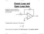 Closed and Open Loop..