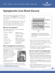 Hypoglycemia (Low Blood Glucose)