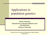 Applications in population genetics