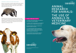 animal research for animals: the use of animals in veterinary medicine