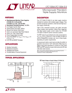 LTC1326/LTC1326-2.5 - Micropower