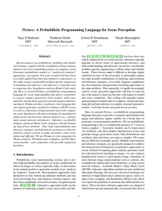 Picture: A Probabilistic Programming Language for Scene Perception