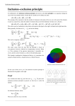 Inclusion exclusion principle